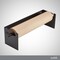 Jumbl Wall Mounted Kraft Paper Dispenser, Hanging Craft Paper Roll Holder with Paper Cutter (Black)